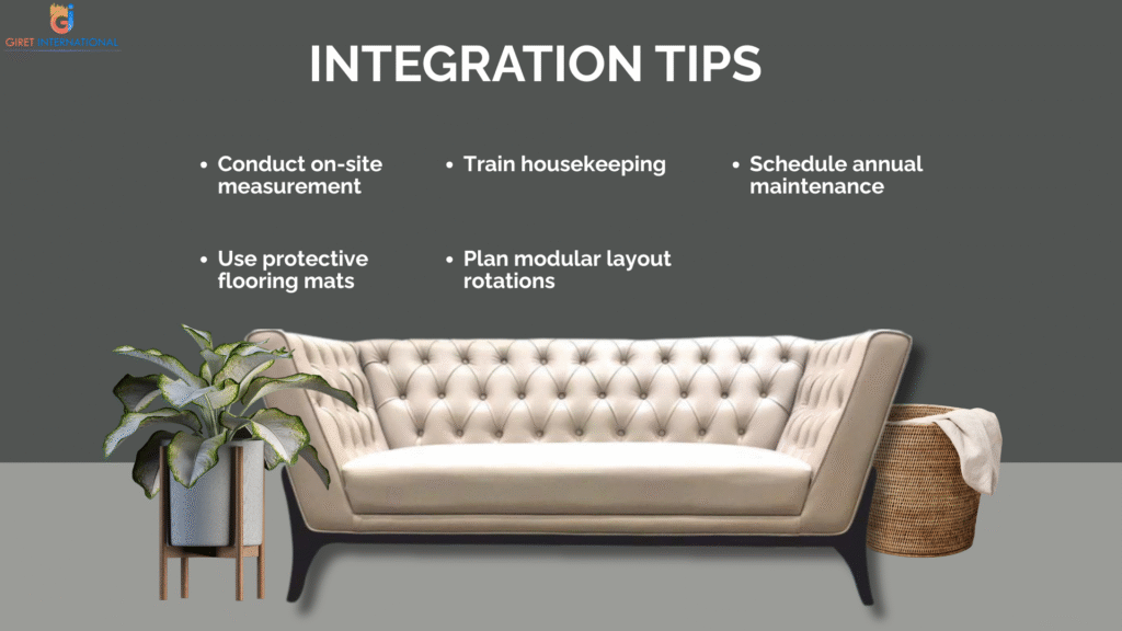 Luxury Giret Furniture collection for hotel lobbies, featuring premium craftsmanship, modern design, and durable hospitality-grade materials.