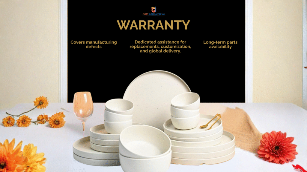 Giret CCG fine porcelain crockery with minimalist designs and chip-resistant finish, created to enhance hotel buffets, fine dining tables, and contemporary restaurant presentations.