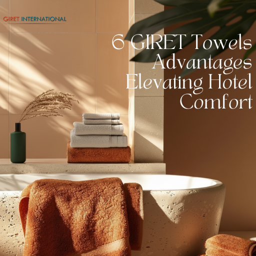 Eco-friendly GIRET Towels made from sustainable cotton, supporting responsible luxury and modern hospitality standards.