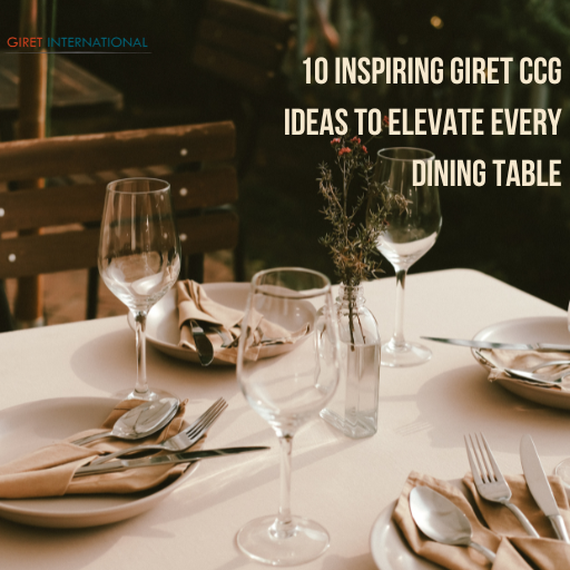 Giret CCG premium cutlery, crockery, and glassware collection for luxury hotels and restaurants, designed for elegant dining, long-lasting performance, and modern hospitality excellence.