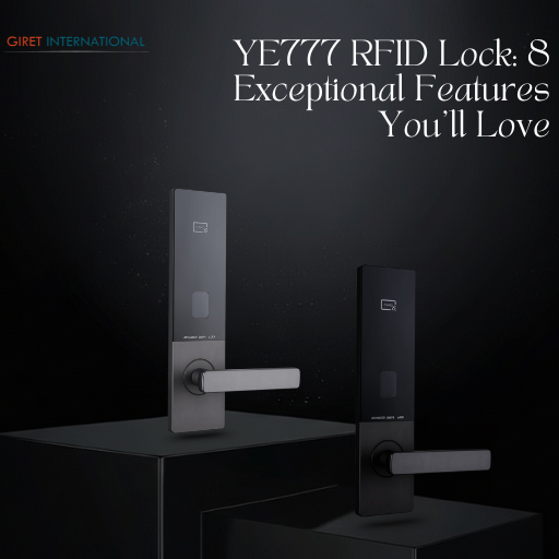 Fireproof and Waterproof Giret RFID Lock YE777 for Hotel Room Doors