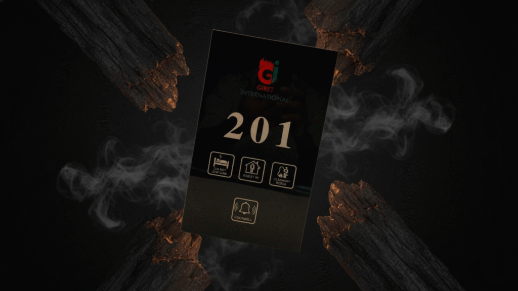 Hotel housekeeping using Smart DND Panels for real-time room updates