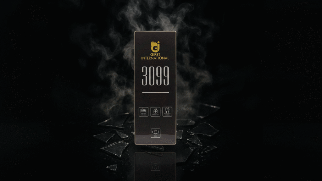 Touchless Hotel DND Panel with infrared sensor for guest convenience.