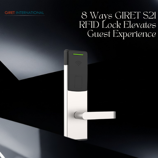 Modern GIRET S21 RFID Lock with emergency manual key system and immediate auto-locking function