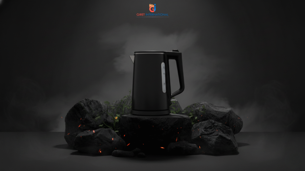Giret Electric Kettle with stainless steel interior for safe boiling in hotels