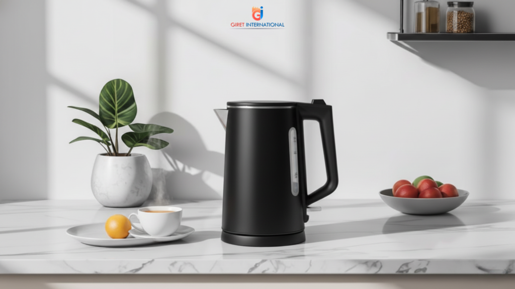 Premium electric kettle used in hospitality rooms
