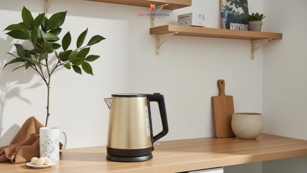 Durable electric kettle for daily guest room usage