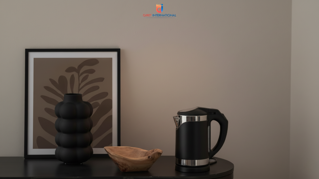 Luxe Electric Kettle for hotel rooms with double wall safety design