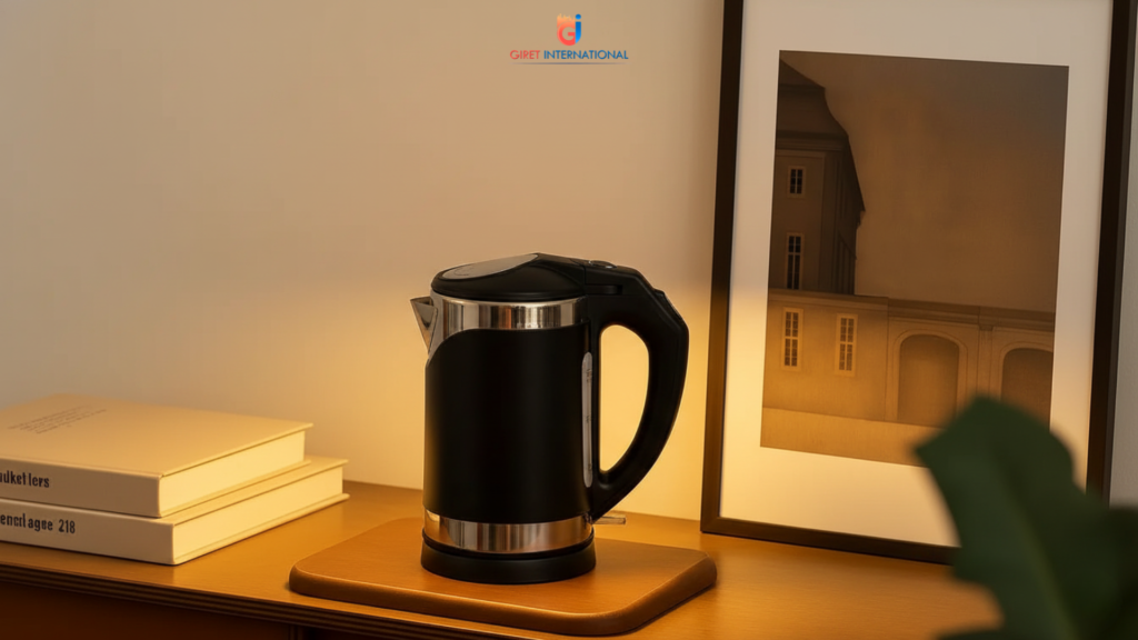 Luxe Electric Kettle designed for daily guest usage in hotels