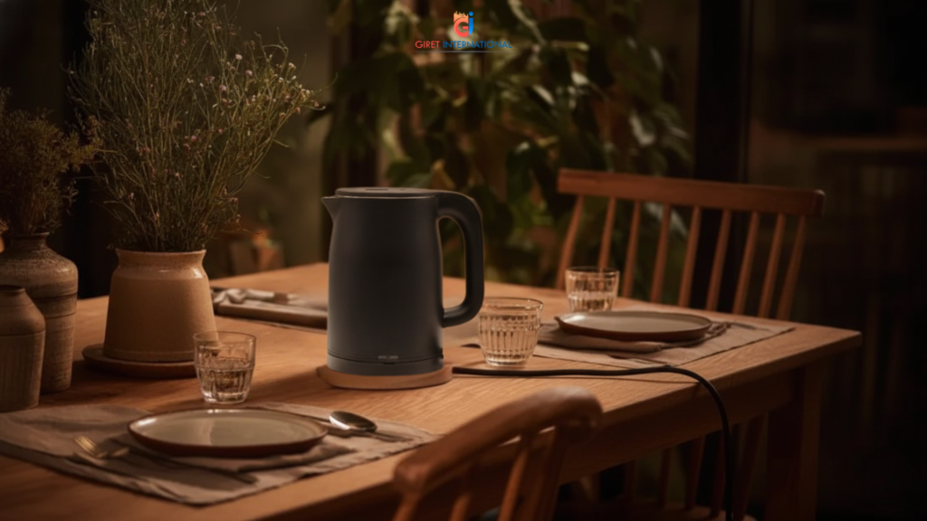 KKN Electric Kettle featuring auto cut off and dry boil protection