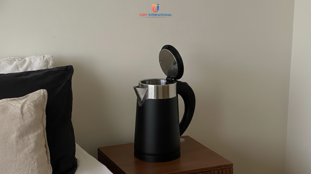 MYL Electric Kettle safe heating solution for hotel in-room amenities