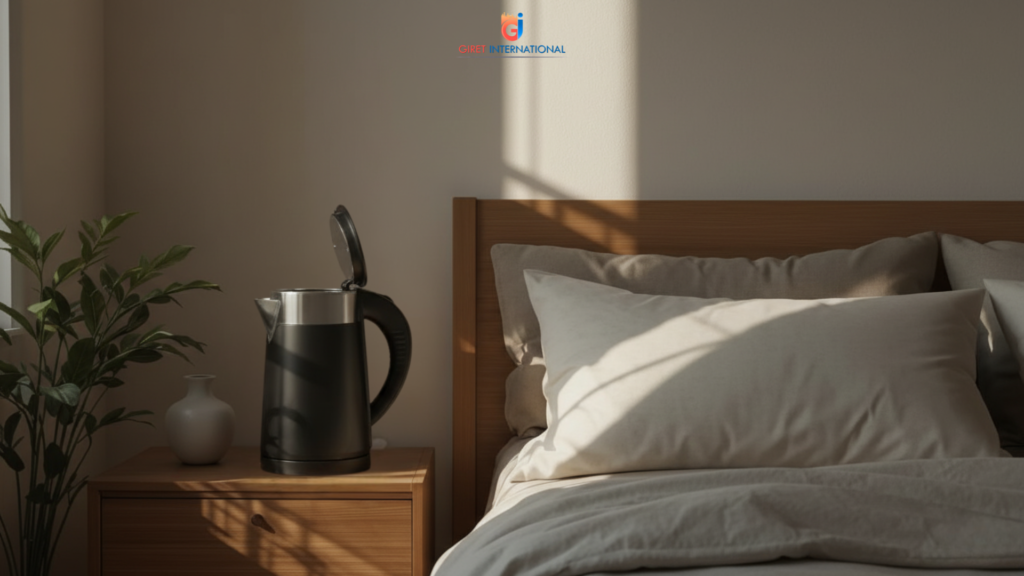 MYL electric kettle hotel-grade design for daily guest use