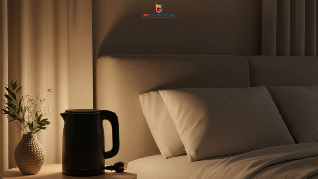 KKN electric kettle with auto cut-off protection for hotel operations