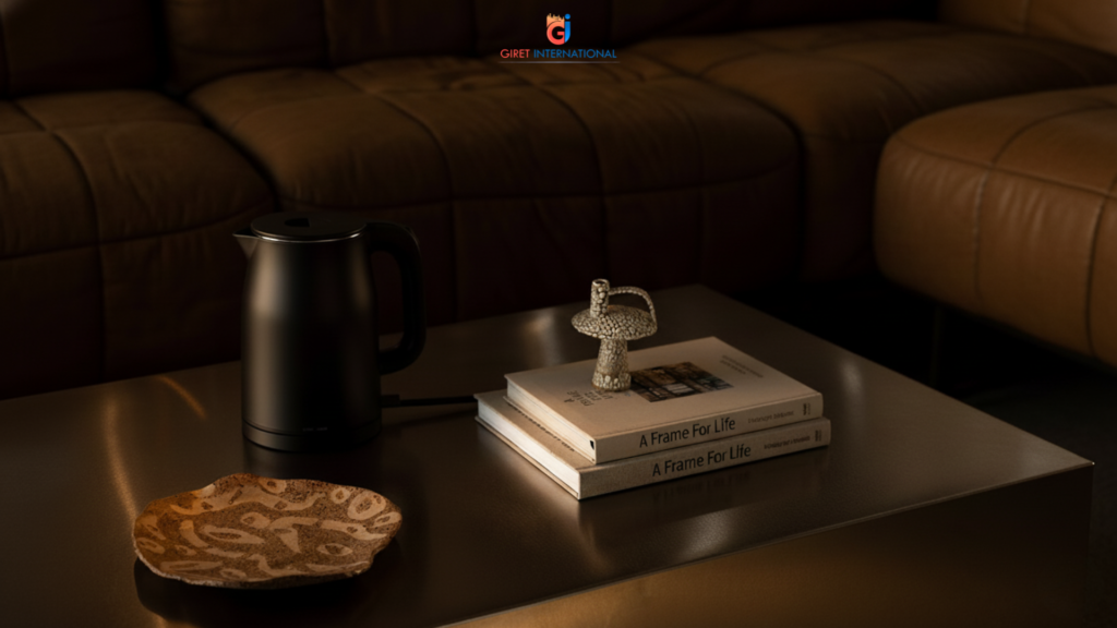 KKN Electric Kettle for safe and hygienic boiling in hotel rooms