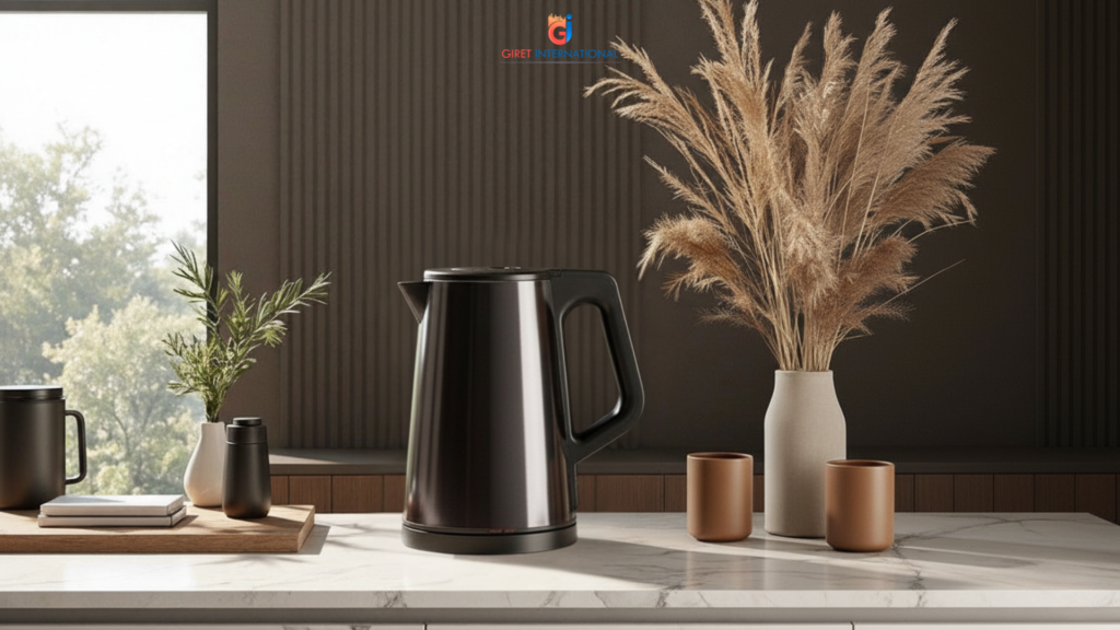 ZEO Electric Kettle for hotel rooms with SS304 stainless steel interior