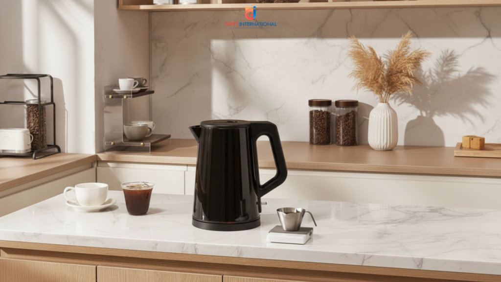 Fast-boiling ZEO Electric Kettle ideal for guest room convenience