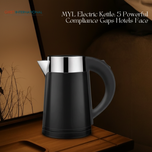 MYL Electric Kettle hotel-grade appliance with dry-boil protection