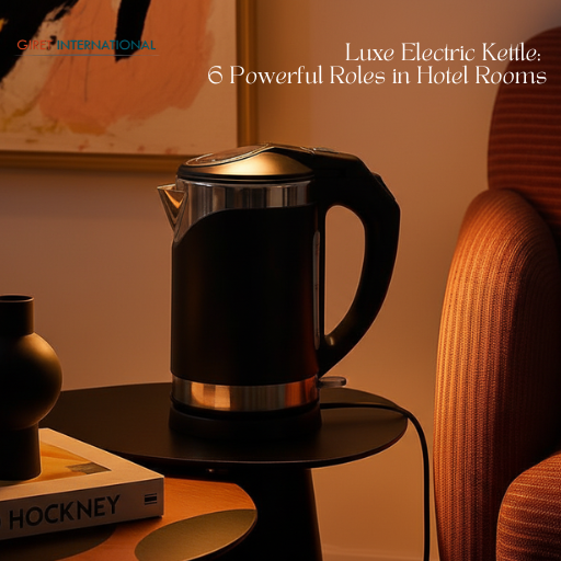 Electric kettle for hospitality rooms Luxe with water level window