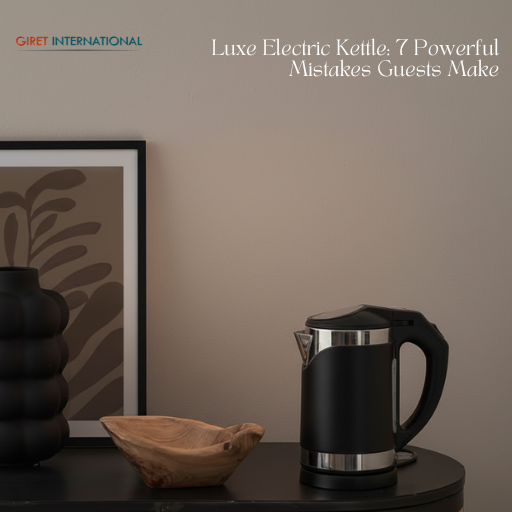 Luxe electric kettle modern design for hotel guest convenience