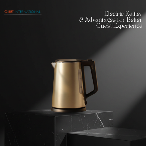 Black Electric Kettle for premium in-room guest convenience