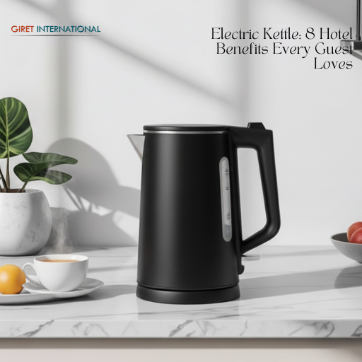 Durable electric kettle for daily guest room usage
