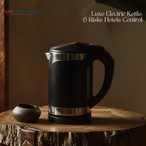 Hotel room electric kettle Luxe model with water window visibility