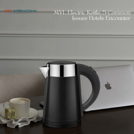 MYL Electric Kettle with double-wall safety design for hotel rooms