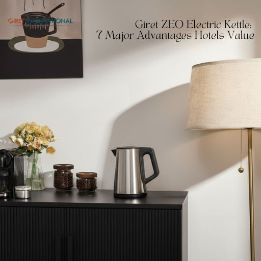 Hospitality-approved ZEO Electric Kettle with concealed heating plate