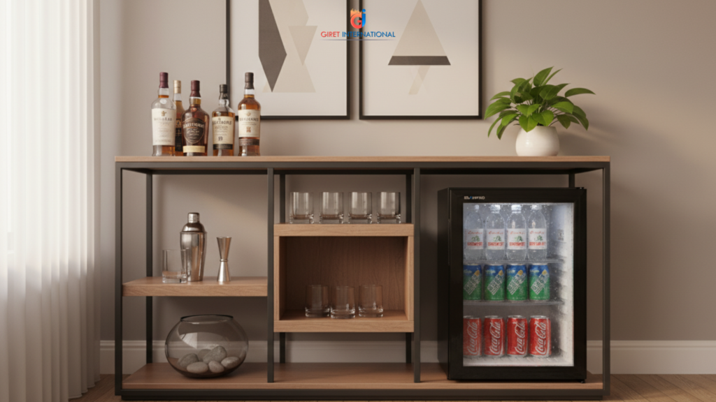 Premium Giret mini fridge for hotel rooms and suites