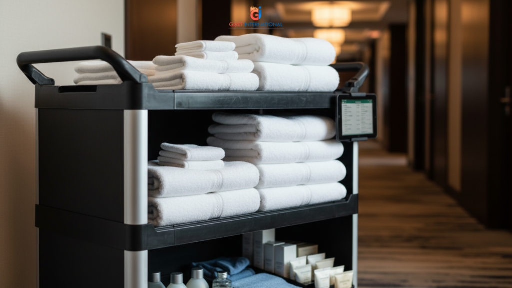 HK trolley by Giret for professional hotel housekeeping use
