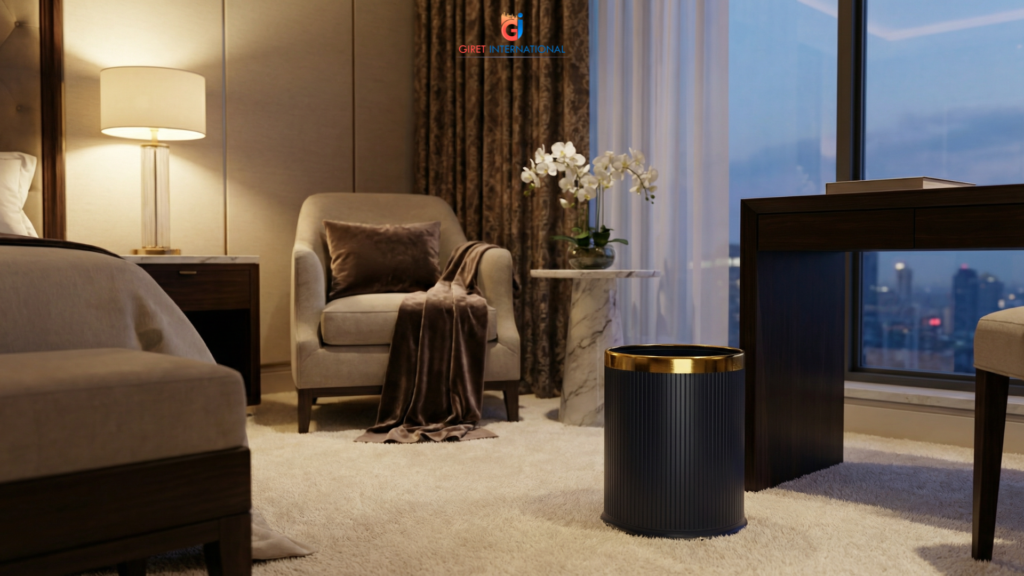 Giret International hotel dustbin for hygiene-focused hotel environments