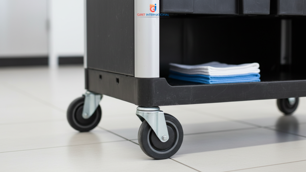 Giret HK trolley optimized for hotel corridor movement