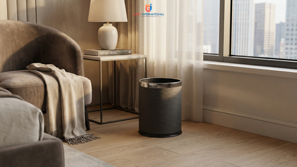 Giret dustbin for hospitality industry with hotel-grade durability