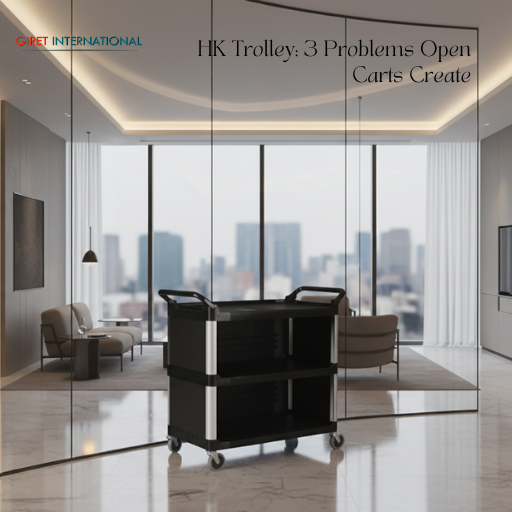 Housekeeping trolley enclosed design by Giret International