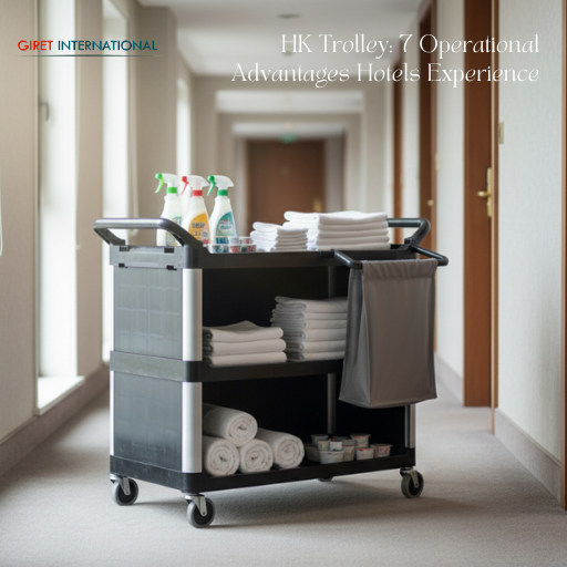 Giret housekeeping trolley for hotel linen control