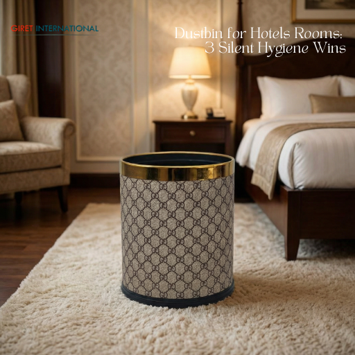 Professional dustbin for hotels designed by Giret International