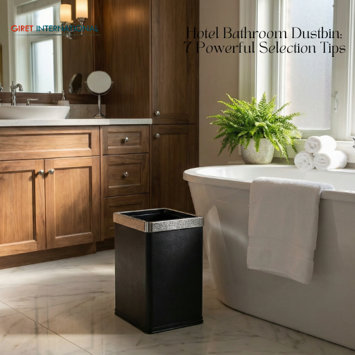 Professional dustbin for hotels designed by Giret International