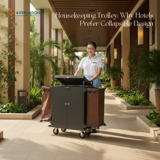 Trusted Giret housekeeping trolley for hotel housekeeping departments