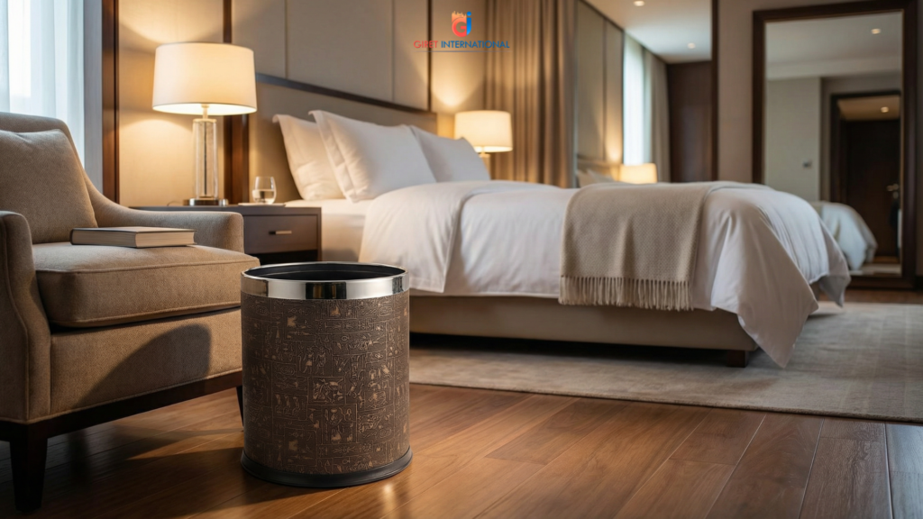 Hotel room dustbin for hotels provided by Giret International