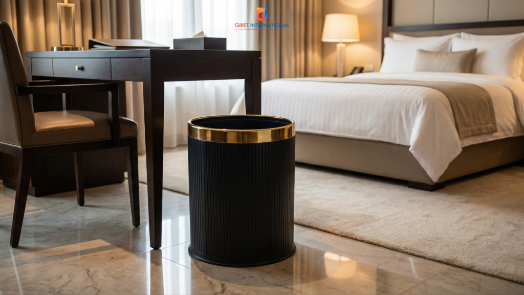 Stainless Steel Dustbin for hotels from Giret International hospitality range