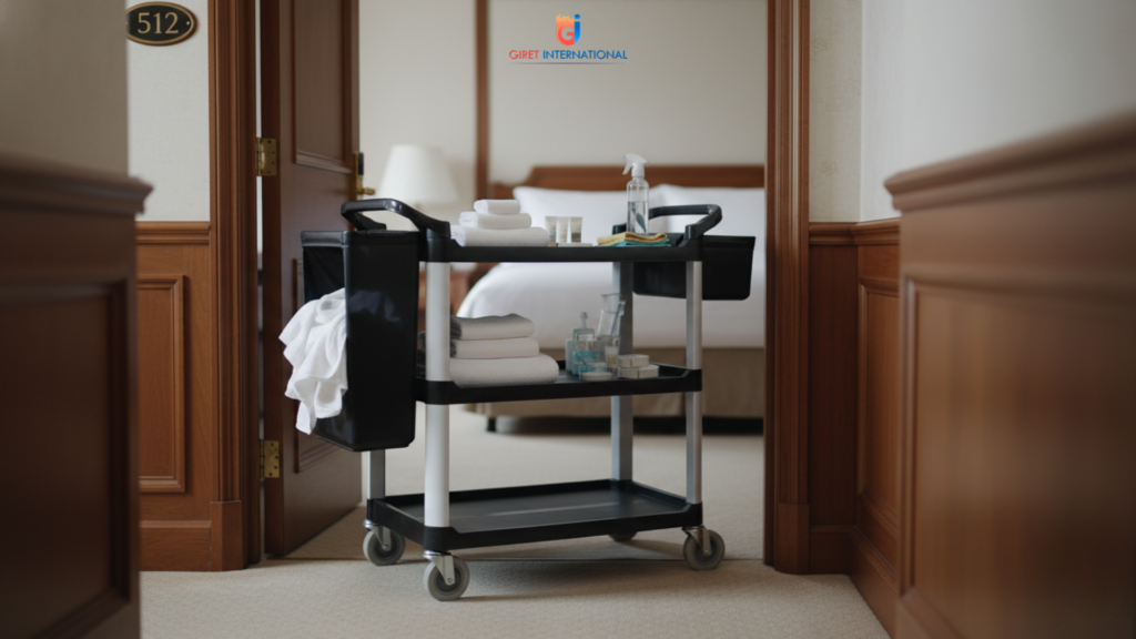 service trolley fiber rust free hotel service trolley