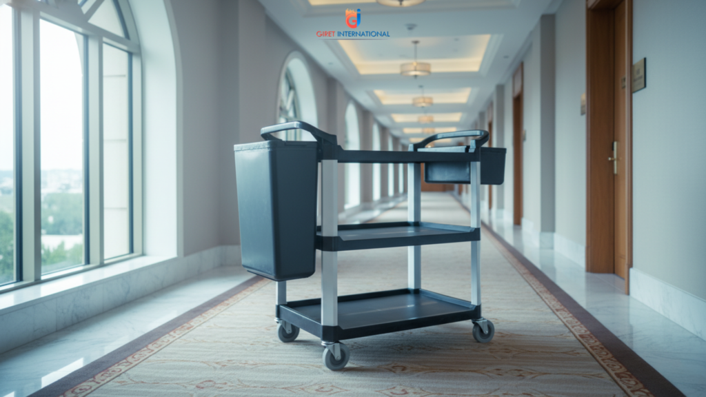 service trolley fiber lightweight hotel utility cart