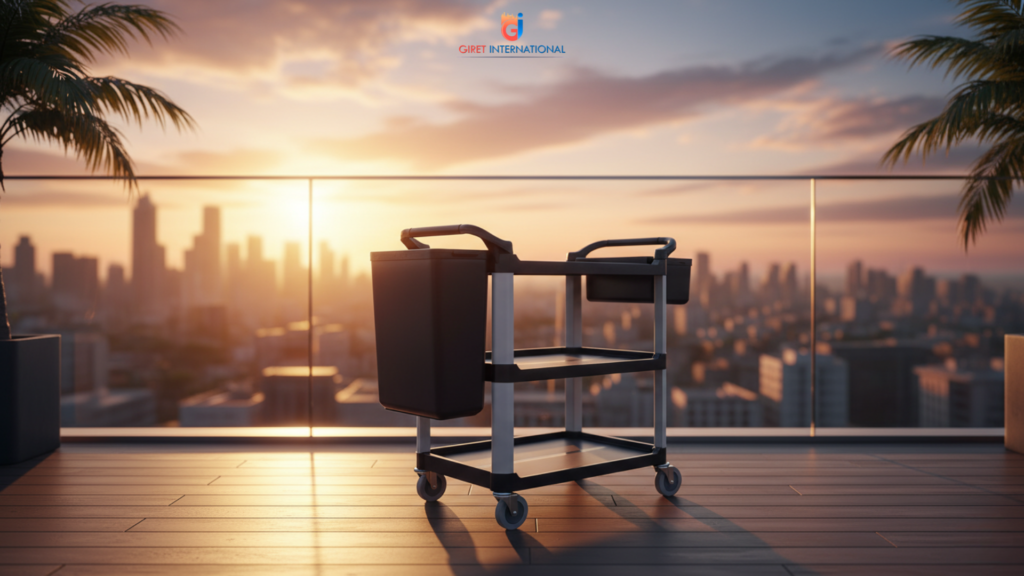 service trolley fiber premium service cart for hotels