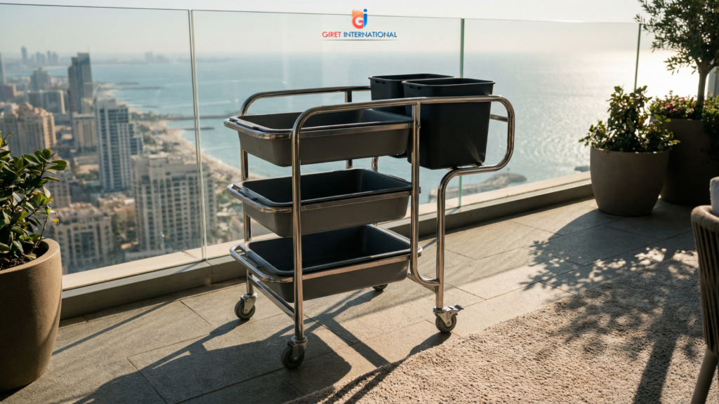 Restaurant Collection Trolley service area waste segregation bins