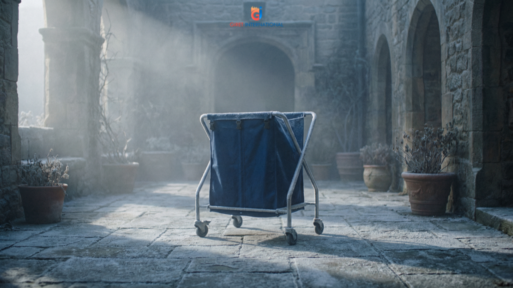 Soiled Linen Trolley canvas bag removable laundry carrier