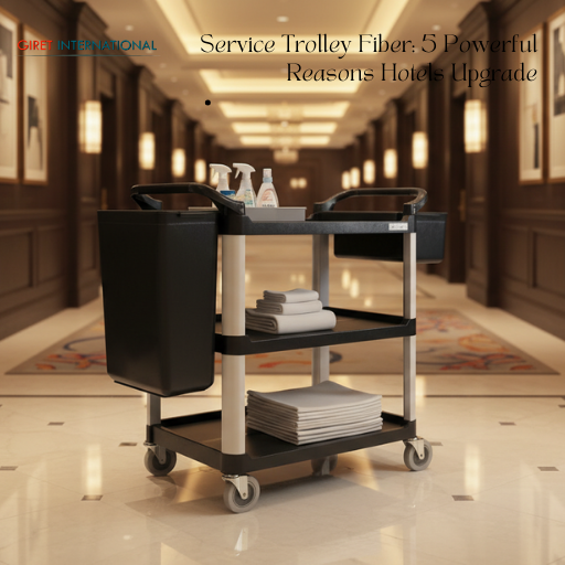 service trolley fiber durable 3 tier hotel trolley