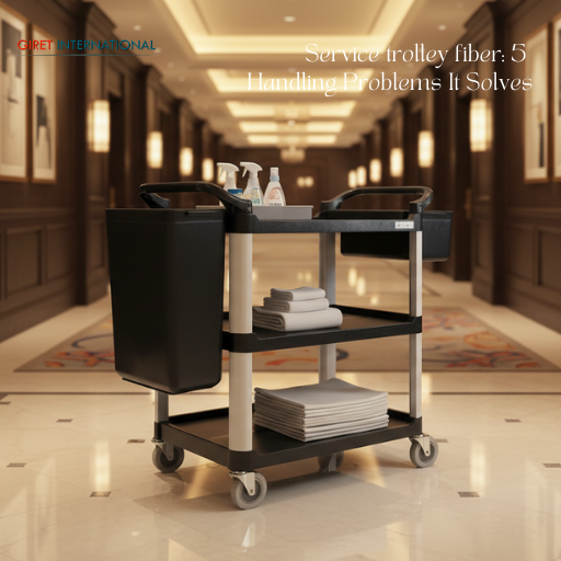 service trolley fiber hygienic hotel service cart