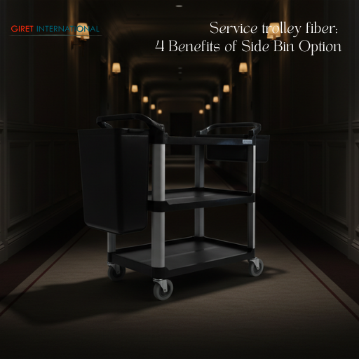 service trolley fiber lightweight hotel utility cart