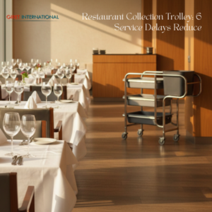 Restaurant Collection Trolley organized crockery collection system