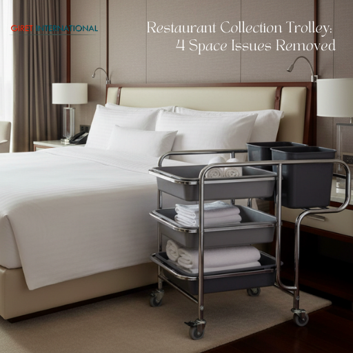 Restaurant Collection Trolley for banquet hall plate removal